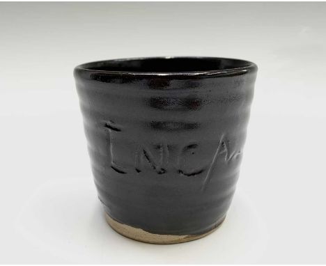 A Jeremy Leach pot, bearing inscribed inscription 'INCA', impressed marks to base. Height 7.5cm.