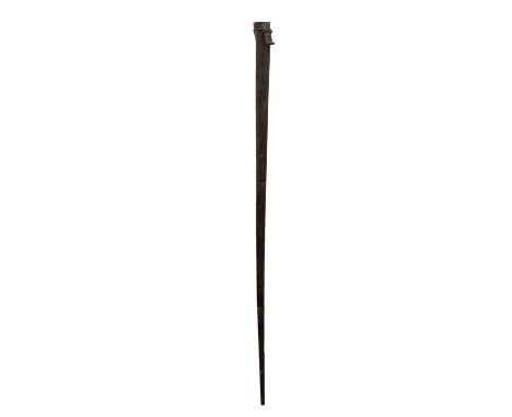 A Thurstone's cue, contained in a vintage billiards/snooker cue tinned metal case.Condition report: Further images now online
