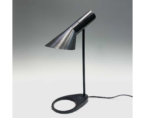 A 1960s Arne Jacobsen (Danish, 1902-1971) for Louis Poulsen 'AJ bordlampe nr 23521' Visor table lamp. Height 42.5cm.Provenanc