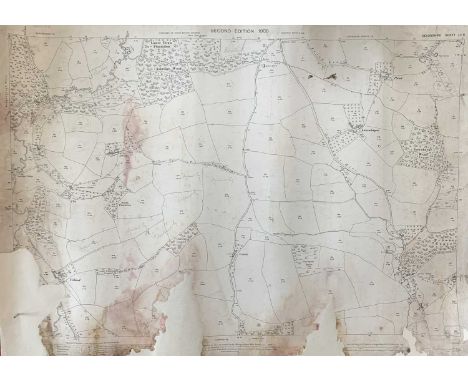 Maps - A quantity of second edition 25" Ordnance Survey Sheets (approx. 42).