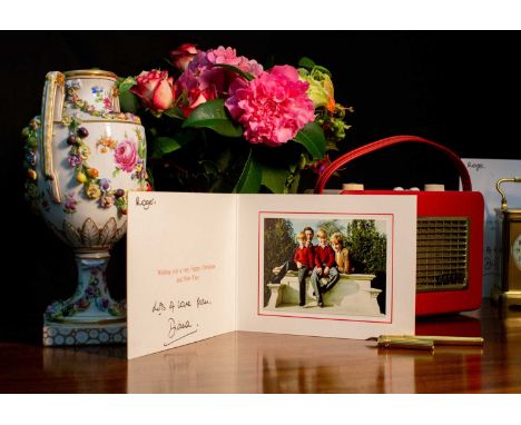 Diana, Princess of Wales, The Letters Collection 1990-1997Christmas cardThe Princess of Wales, signed 1990 Christmas card, wi