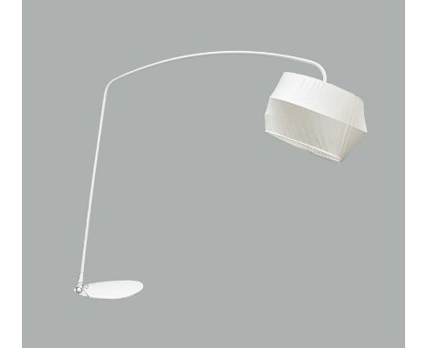 A contemporary Calligaris Luce Cygnus floor lamp, total height approximately 224cm.