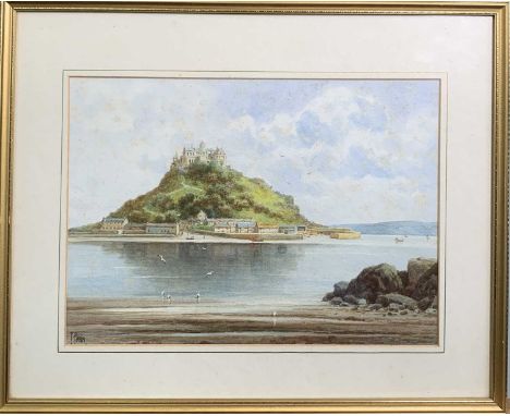 Frederick Beni Cornish PARR (1887-1970)  St Michael's Mount WatercolourSigned 24 x 33cmCondition report: Elements of light fo