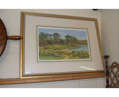 Golfing interest -  The Robert Trent Jones collection, Mahonys Point, Killarney, coloured print by Bill Waugh