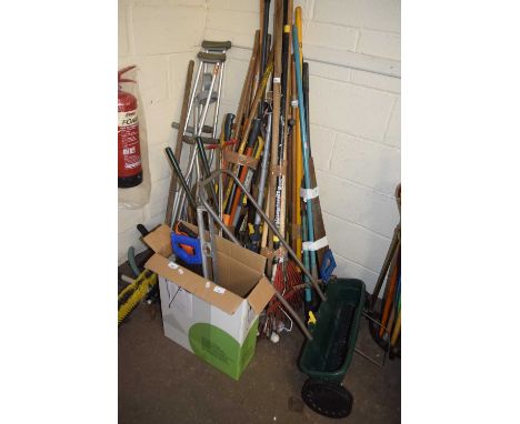 Assortment of various wood working tools to include saws and levels etc