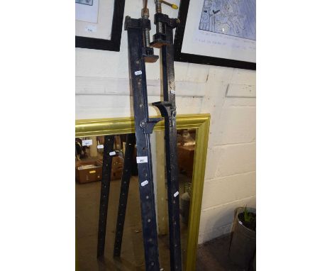 A pair of sash clamps