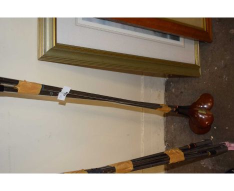 Group of three vintage Nicoll golf drivers