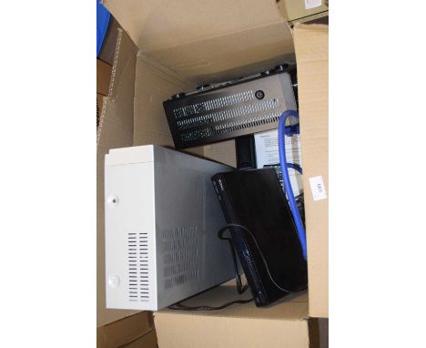 Mixed Lot: A Denon CD receiver, an Alba video DVD etc