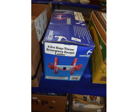 A Machtek 4.5m easy throw emergency escape ladder, boxed