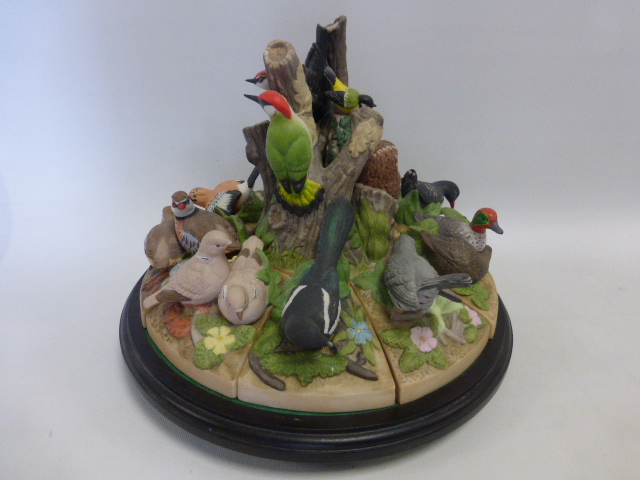 Danbury Mint 'Birds of the Forest' and 'Woodland Life' centrepieces by ...