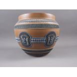 A Doulton Lambeth siliconware jardiniere, 10 1/2" high