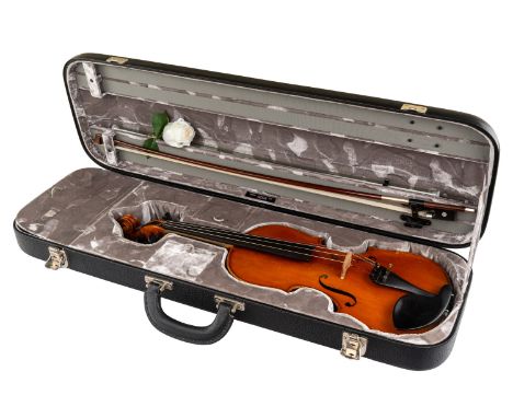 A CZECH VIOLIN, CAROLUS B. DVORAK, PRAGUE, 1939 with interior label for J. B. Dvorak, printed J. B. Dvorak fecit Prague 1939,