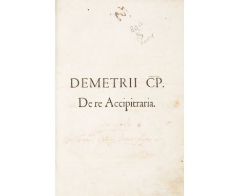 Demetrius Pepagomenus. ΙΕΡΑΚΟΦΙΟΝ Rei Accipitrariae scriptores nunc primum editi. Accessit Liber de cura canum ex Biblioth. R