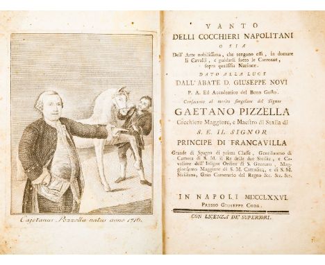 Novi Giuseppe. Vanto delli cocchieri napolitani, o sia Dell'arte nobilissima, che tengono essi, in domare li cavalli, e guida