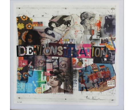 PETE DOHERTY (b 12th March 1979); limited edition print entitled 'Demonstration', numbered 136/300 lower-left and signed with