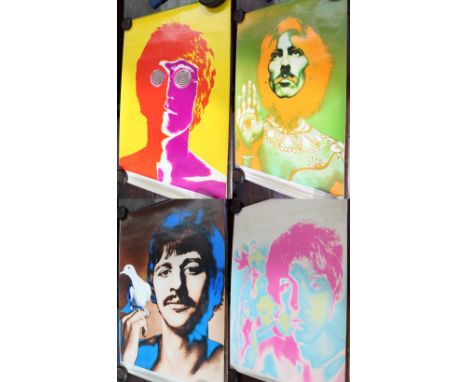 A set of four Richard Avedon Beatles portrait posters, c1968 issued by the Daily Express, limited first editions, 68.5 x 48cm