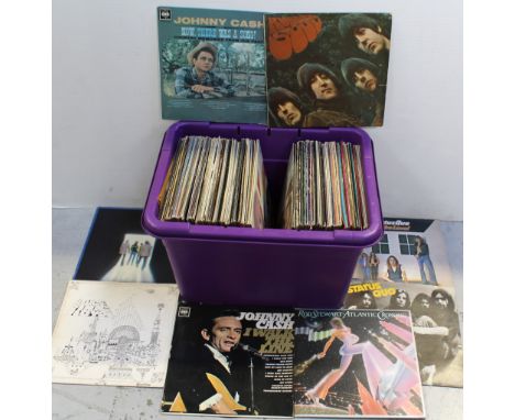 A collection of 110 assorted LPs to include George Harrison 'The Concert for Bangladesh', John Lennon 'Imagine' 1971 edition,