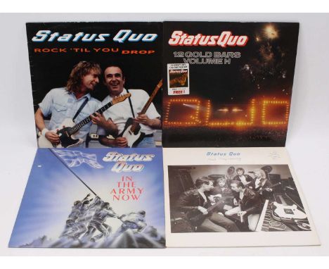 Status Quo - a collection of LPs, to include: 12 Gold Bars Vol. 2, Rock Til You Drop, Aint Complaining, In The Army Now, Back