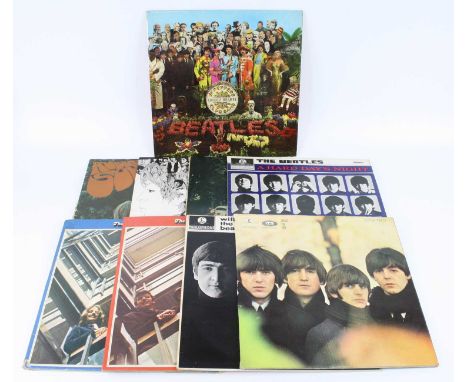 The Beatles - a collection of LP's mostly late / re-issues to include With The Beatles, Beatles For Sale, Sgt Pepper's Lonely