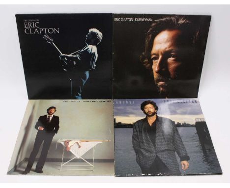 Eric Clapton - a collection of 12" vinyl to include: Journeyman, The Cream Of, August, Money &amp; Cigarettes, Another Ticket