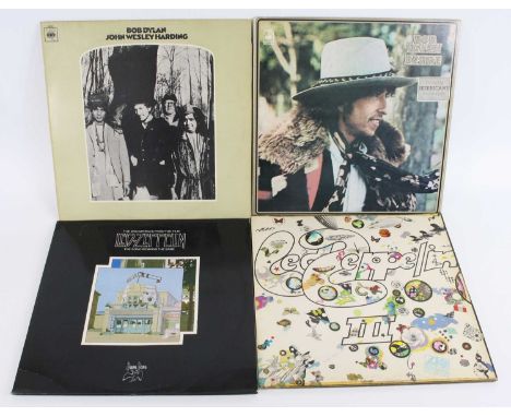 A collection of assorted LPs, various dates and genres, to include: The Beatles - Love Songs; Led Zeppelin - The Soundtrack f