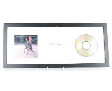 Paul Simon, signed autograph page in black ink, mounted between an compact disc and sleeve for the album The Rythm Of The Sai