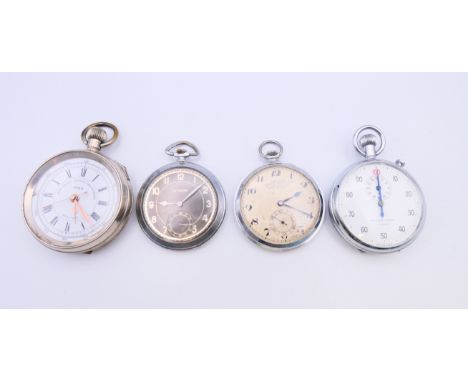 Two Art Deco gentleman's pocket watches, one marked Luxor, the other marked Premia Alfred Wolf Ltd, 81 Church St., Liverpool,