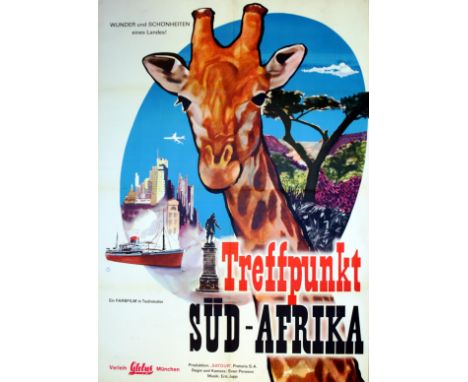 Original vintage promotional travel film advertising South Africa through the eyes of three people: a photojournalist travell