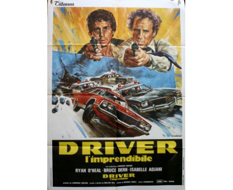 The Driver Original vintage cinema poster for a film The Driver starring Ryan O'Neal, Bruce Dern and Isabelle Adjani.  Great 