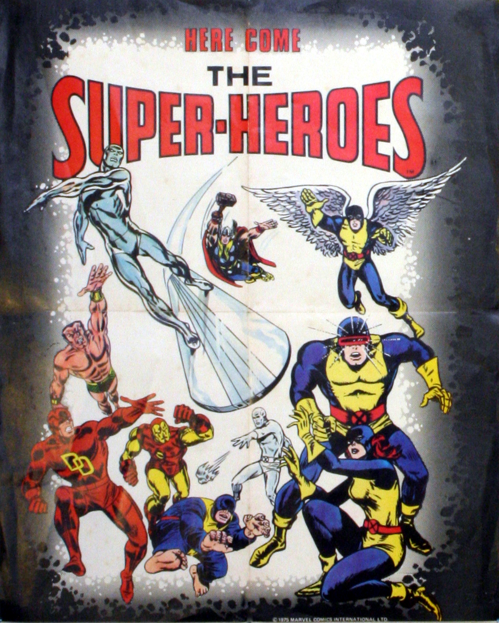 Poster Marvel Comic-Here Come The Heroes