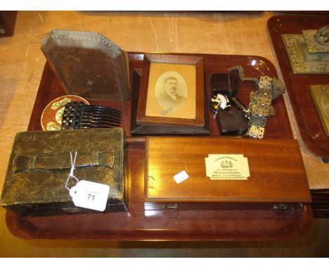 Joseph Long Hydrometer, Silver Plated Belt, Jewel Box etc