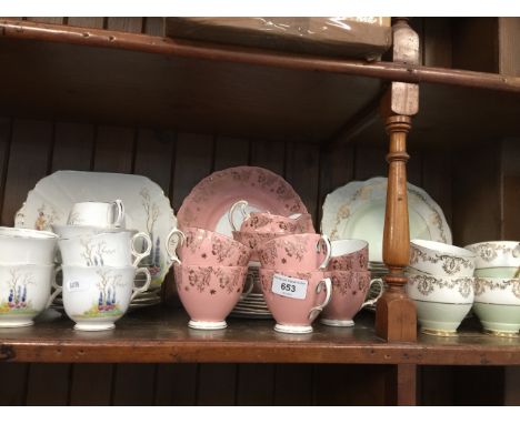 Colclough, Melba and Coronet china tea ware 