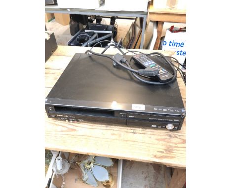 A Panasonic HDMI VHS/DVD player/recorder 