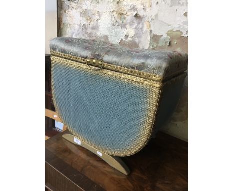A Lloyd Loom bedding box. 