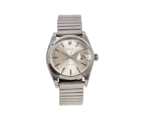 Rolex OysterDate Precision stainless steel wristwatch, model number 6694, serial number 4397750, circa 1976, the circular dia