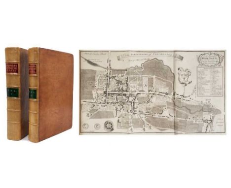 Philip Morant - History of Essex, 1768, two volumes, bound with History and Antiquities of Colchester by Philip Morant Second