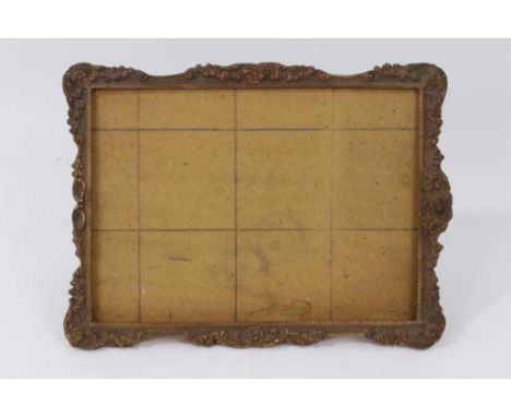 Good quality Edwardian ormolu photograph frame, with easel support, aperture 15 x 21.5cmProvenance: removed from Spout Farm, 