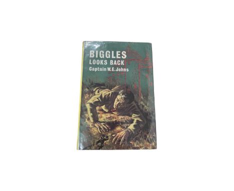 Biggles Looks Back, W E Johns. Hardbound, with dust jacket. 1965, Hodder and Stoughton. First Edition