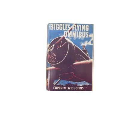 The Biggles Flying Omnibus, W E Johns. Hardbound, with dust jacket (colour copy, not original). 1940, Oxford University Press