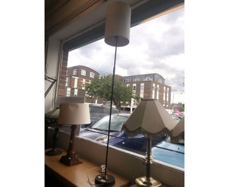 A mid century standard lamp