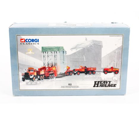 A Corgi Classics 'Wynns' Heavy Haulage vehicles set. No 31009, comprising a Diamond T Ballast (2), 24 Wheel Girder Trailer wi