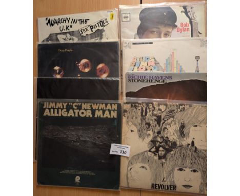 Records: Collection of Rock/Prog Rock etc. albums, including Pink Floyd, The Beatles, Richie Havens, Bob Dylan, and Deep Purp