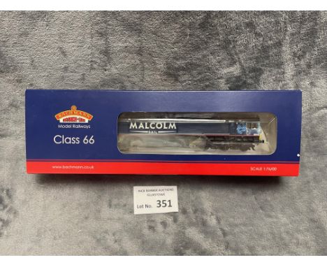 Diecast: Bachmann 32-979 Class 66 Diesel 66412 Malcolm Rail Scale 1:76/00, Excellent within box. 