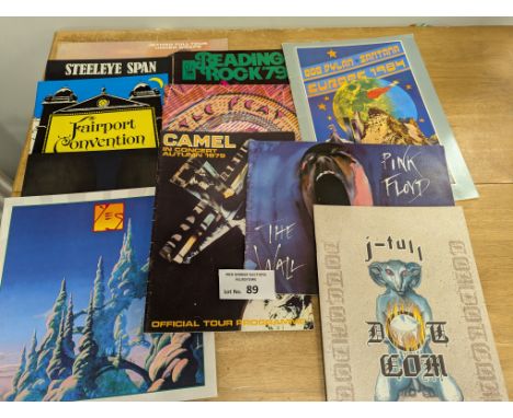Records; Memorabilia: Collection of Rock tour programmes, superb collection, 1970s onwards, including Camel, Yes, Reading, Pi