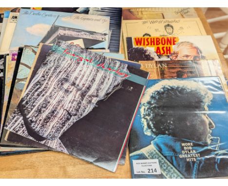 Records: Collection of mainly Rock albums including Wishbone Ash, The Who, Bob Dylan, etc.; (25).