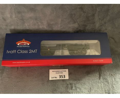 Diecast: Bachmann OO Gauge 32-826A Ivatt Class 2MT 2-6-0 46460 BR, Black early emblem loco, Excellent within box.
