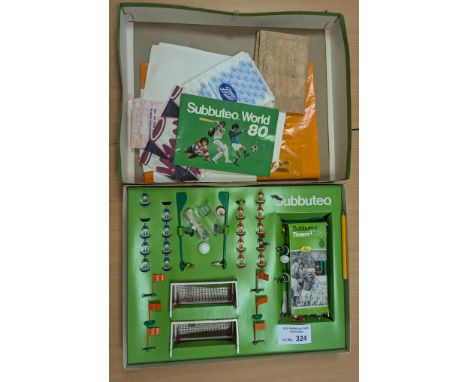 Diecast; Subbuteo: Assortment of Subbuteo; 1970s; set, 4 teams and accessories; mostly Decent condition, unchecked for comple