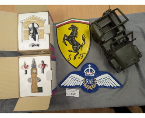 Collectables; Mixed Lot: Assortment of items including metal army jeep, Lord of the Rings figures plus others, diecast, cast 