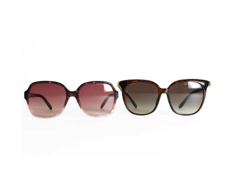 A pair of Jimmy Choo 'Wilma F/S' sunglasses, with gold tone detail to end pieces, size 56-16-145, cased,and a pair of Marc Ja