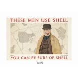 John Armstrong (1893-1973)
THESE MEN USE SHELL, FARMERS
lithograph in colours, 1939, printed by